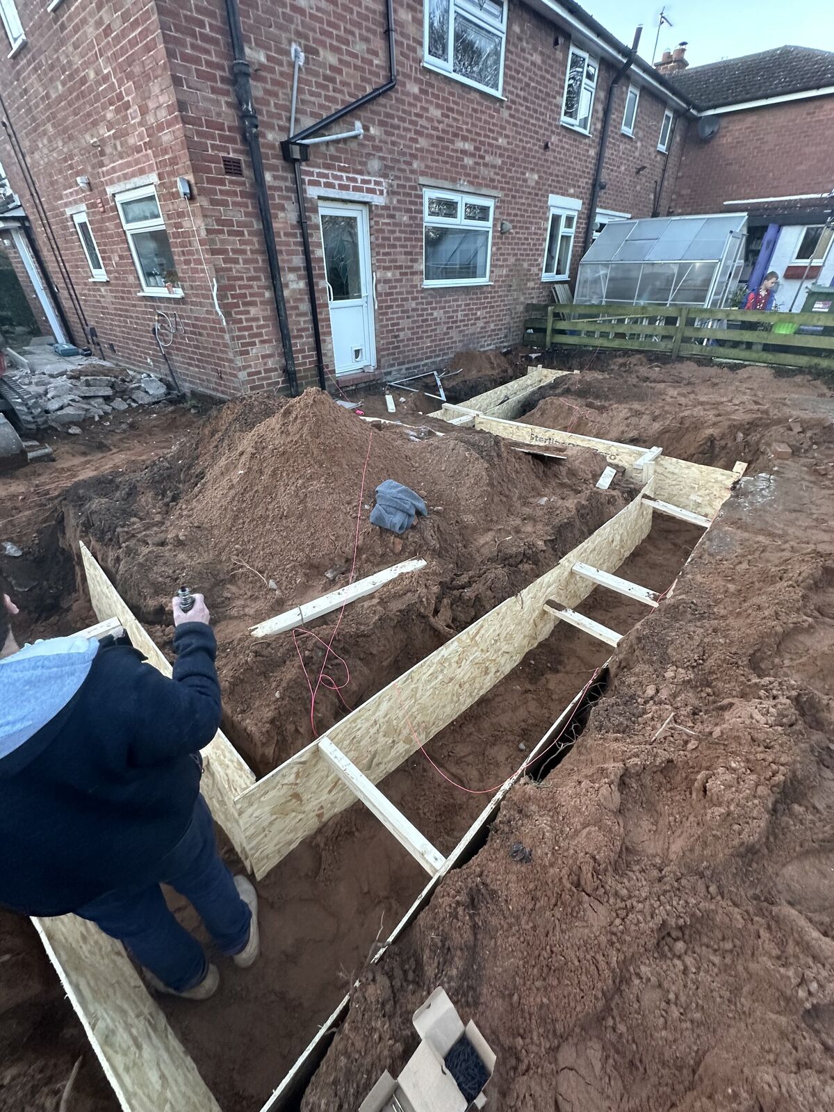 Groundwork on a building project by Romenzo Construction